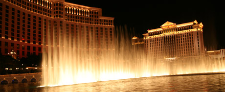 From one of the water shows outside the Bellagio