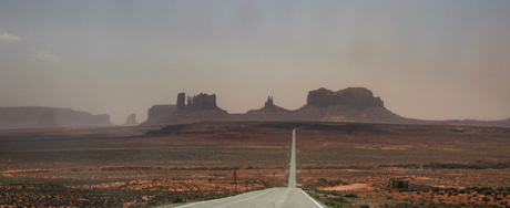 Entering Monument Valley (from the north)