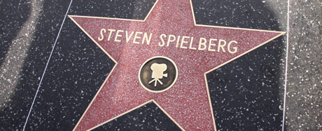 Steven Spielbergs star at the Hollywood Boulevard